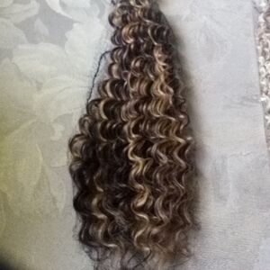 Curly Brown and Blonde Hair Extension